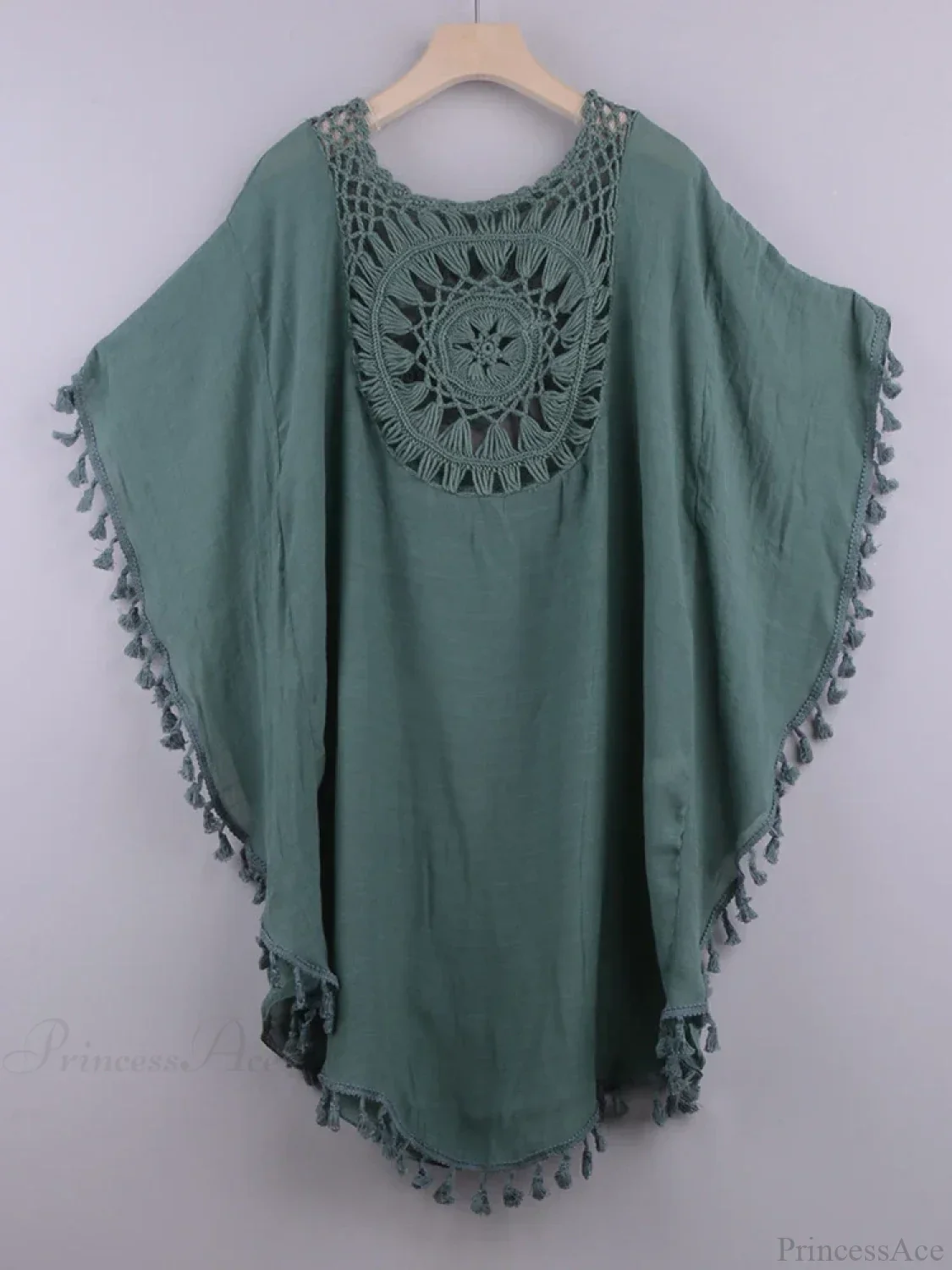 Hollow Out Tassel Bikini Cover Up - Image 7
