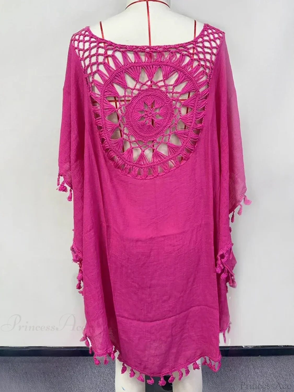 Hollow Out Tassel Bikini Cover Up - Image 8