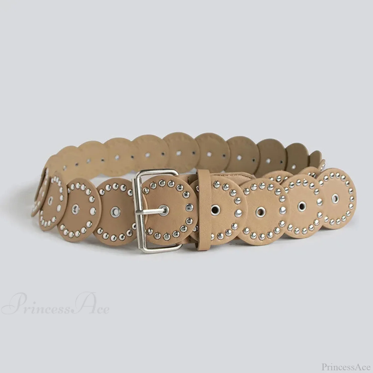 Individual Gothic Circular Rivet Waist Belt - Image 7
