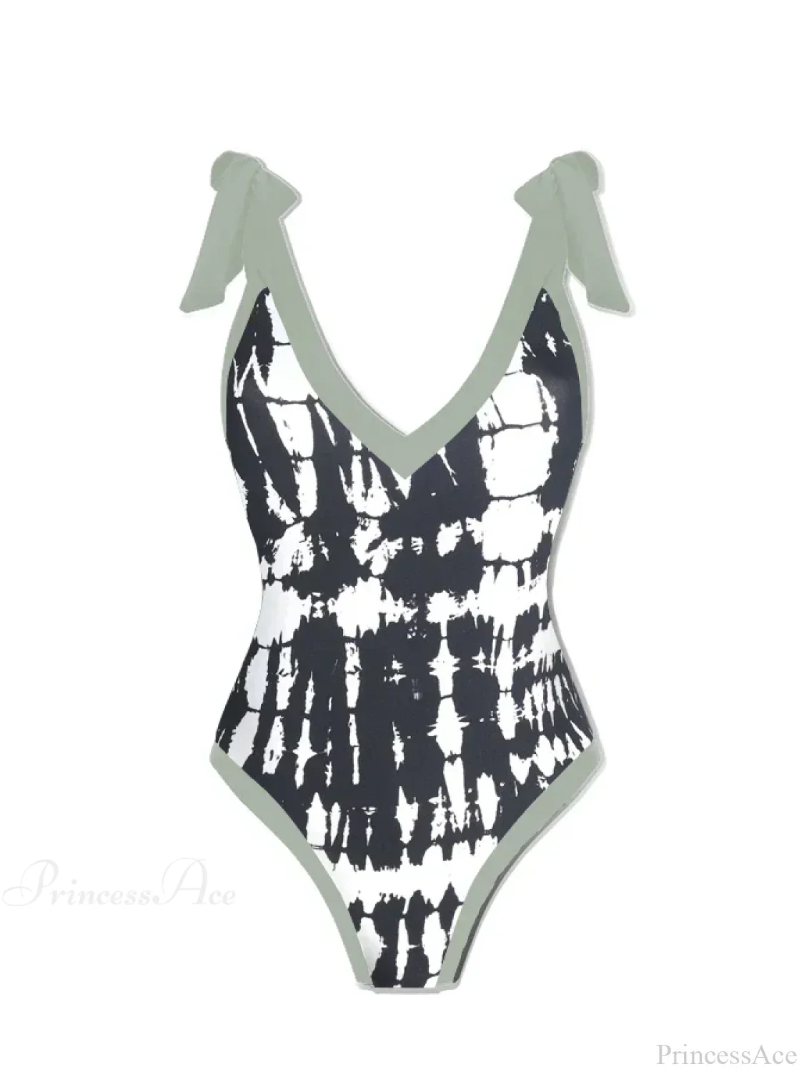 Ink Print Swimsuit Cover-up One Piece - Image 3