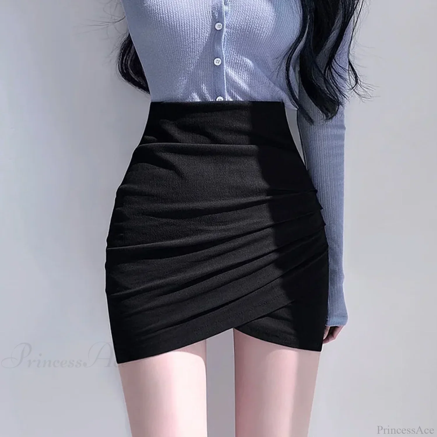 Irregular Pencil Elastic Skirt - Image 7
