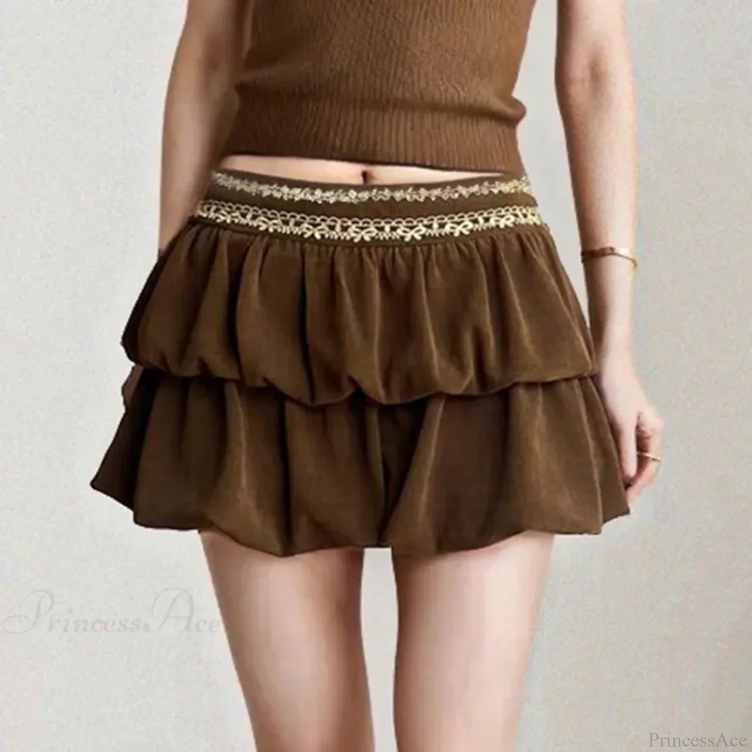 Jacquard Corduroy Retro Skirt