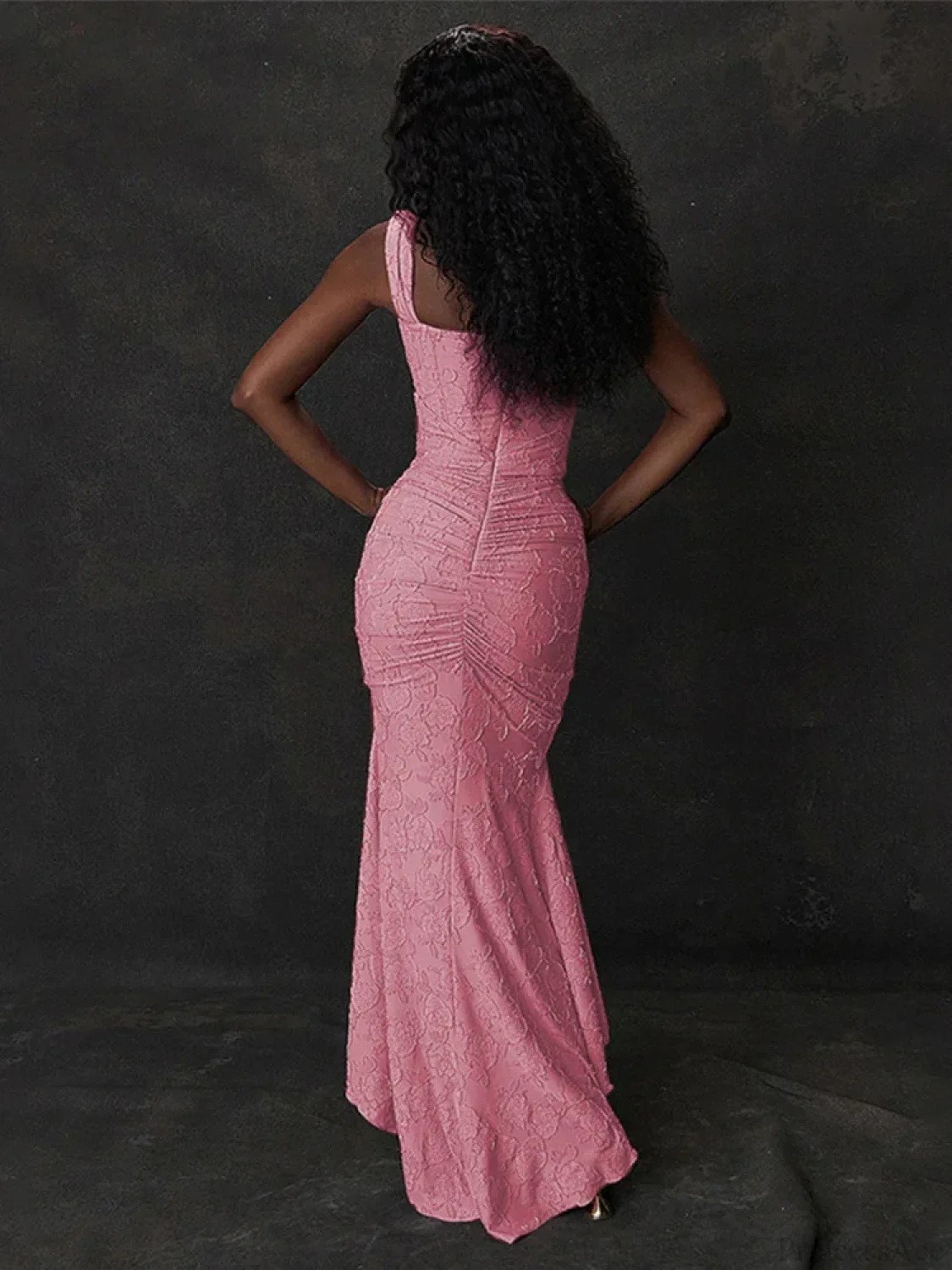 Jacquard Off Shoulder Mermaid Vacation Dress - Image 5