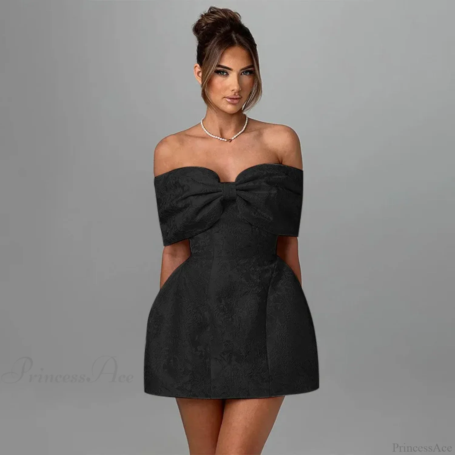 Jacquard Waist Wrap A-line Vacation Dress - Image 4
