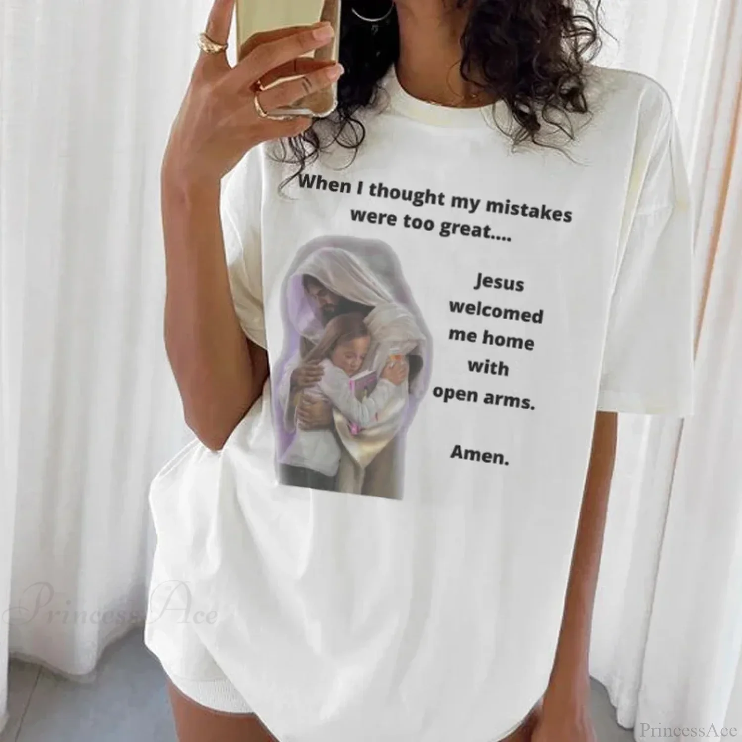 Jesus Faith Pray Short Sleeve T-shirt - Image 2