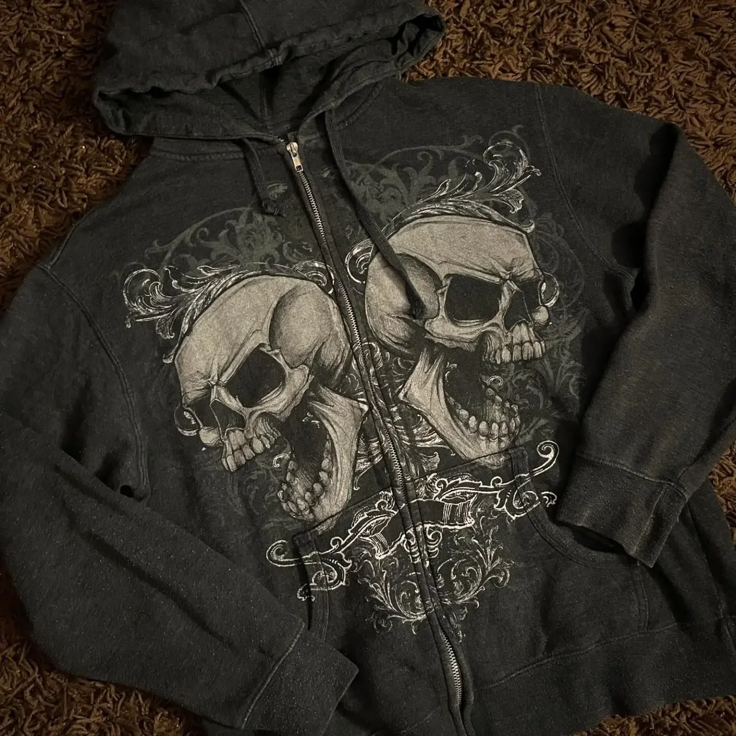 Joker Print Fleece Hoodie - Image 2