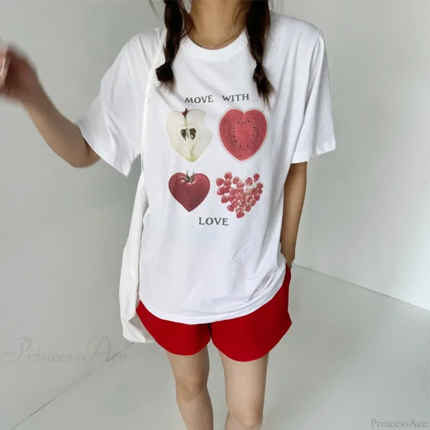 Kawaii Fruit Print Y2K T-shirt - Image 6