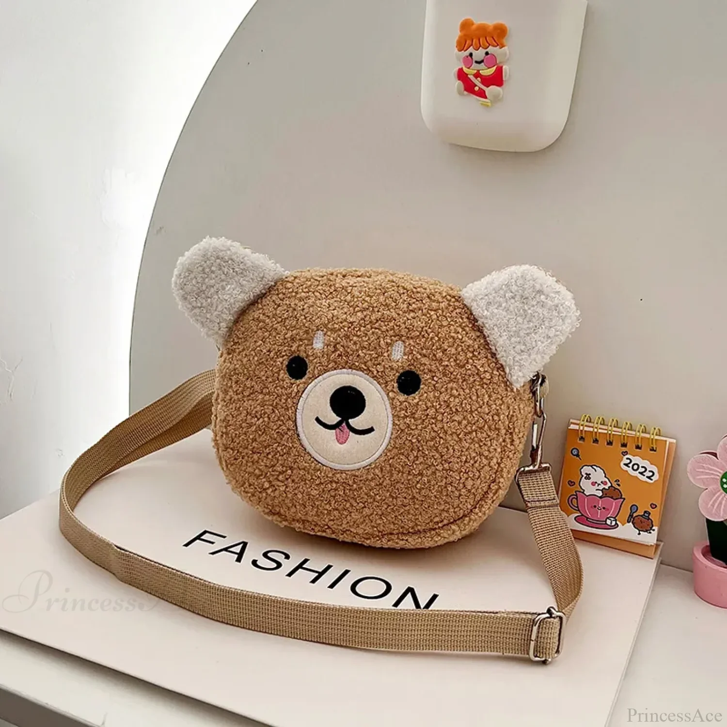 Kawaii Plush Cartoon Crossbody Bag - Image 5