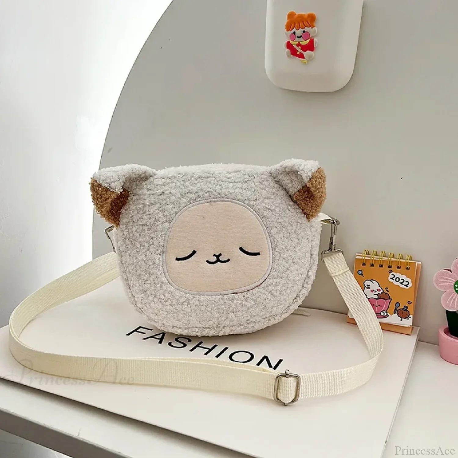 Kawaii Plush Cartoon Crossbody Bag - Image 7