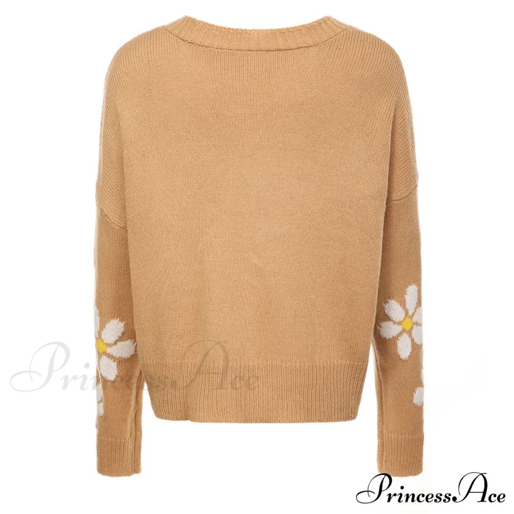 Knitted Flowered Cardigan - Image 8