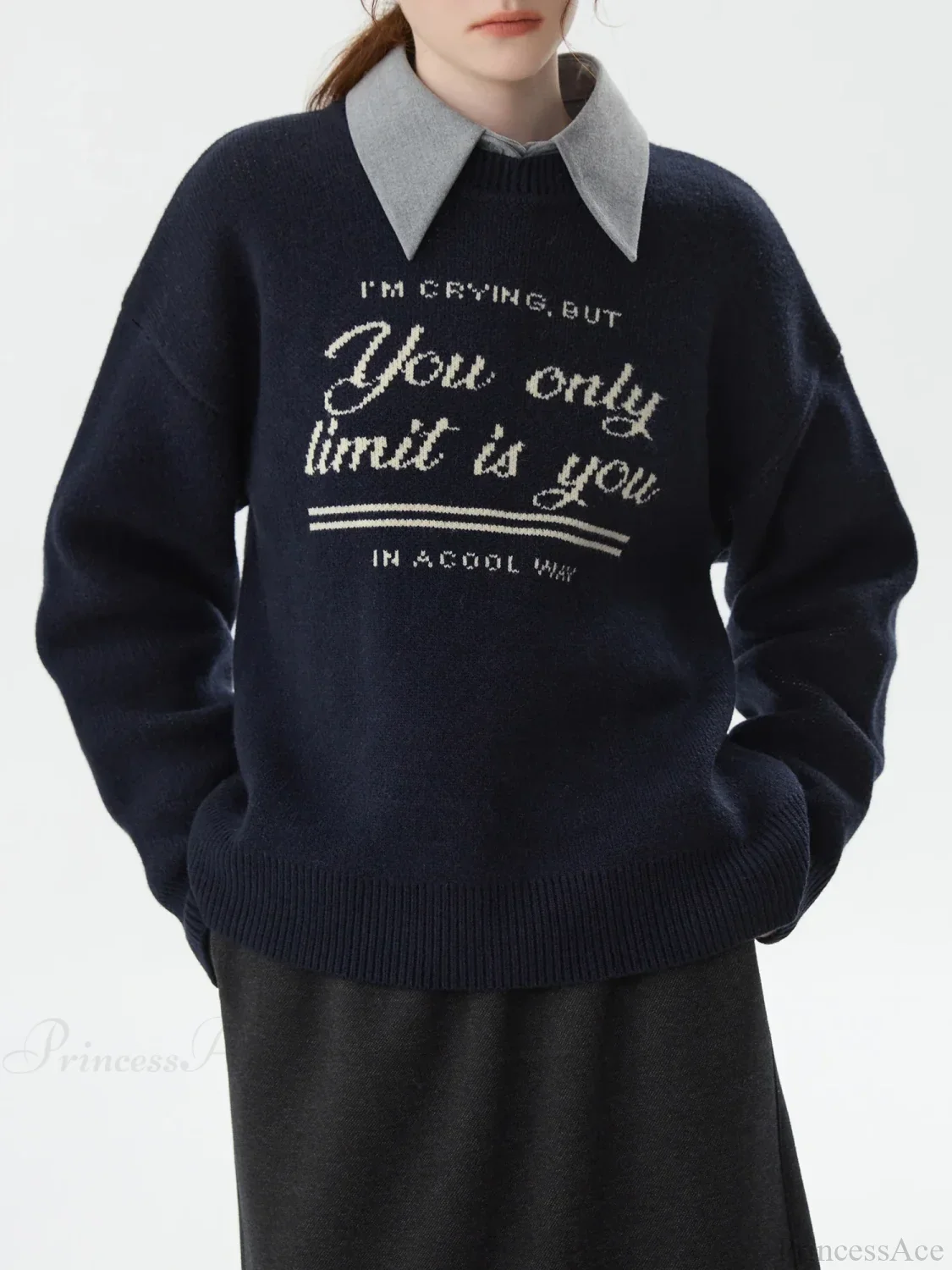 Korean Style Pullover Knitted Sweater - Image 2