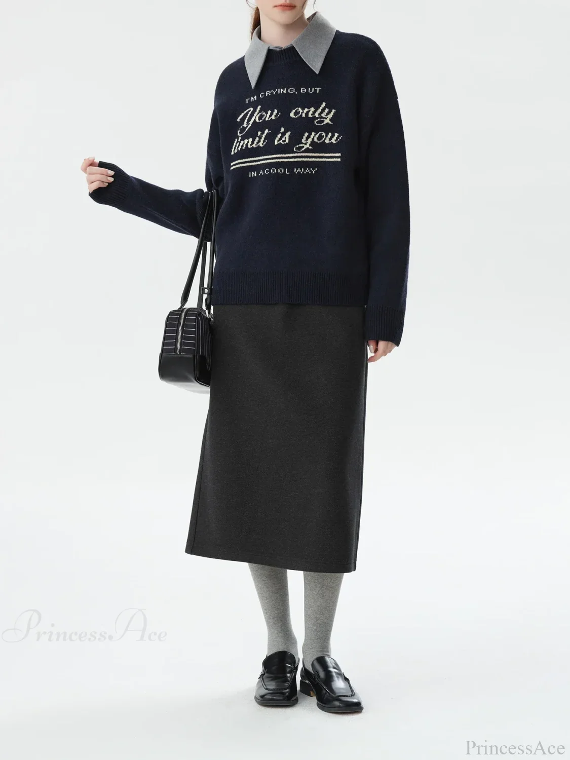 Korean Style Pullover Knitted Sweater - Image 3
