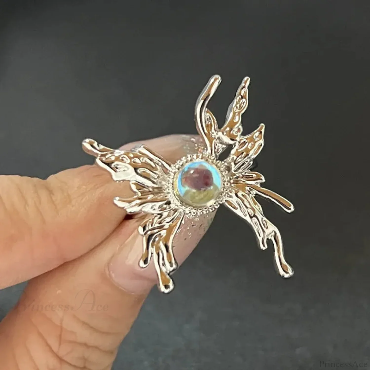 Kpop Dark Geometric Gothic Star Ring - Image 16