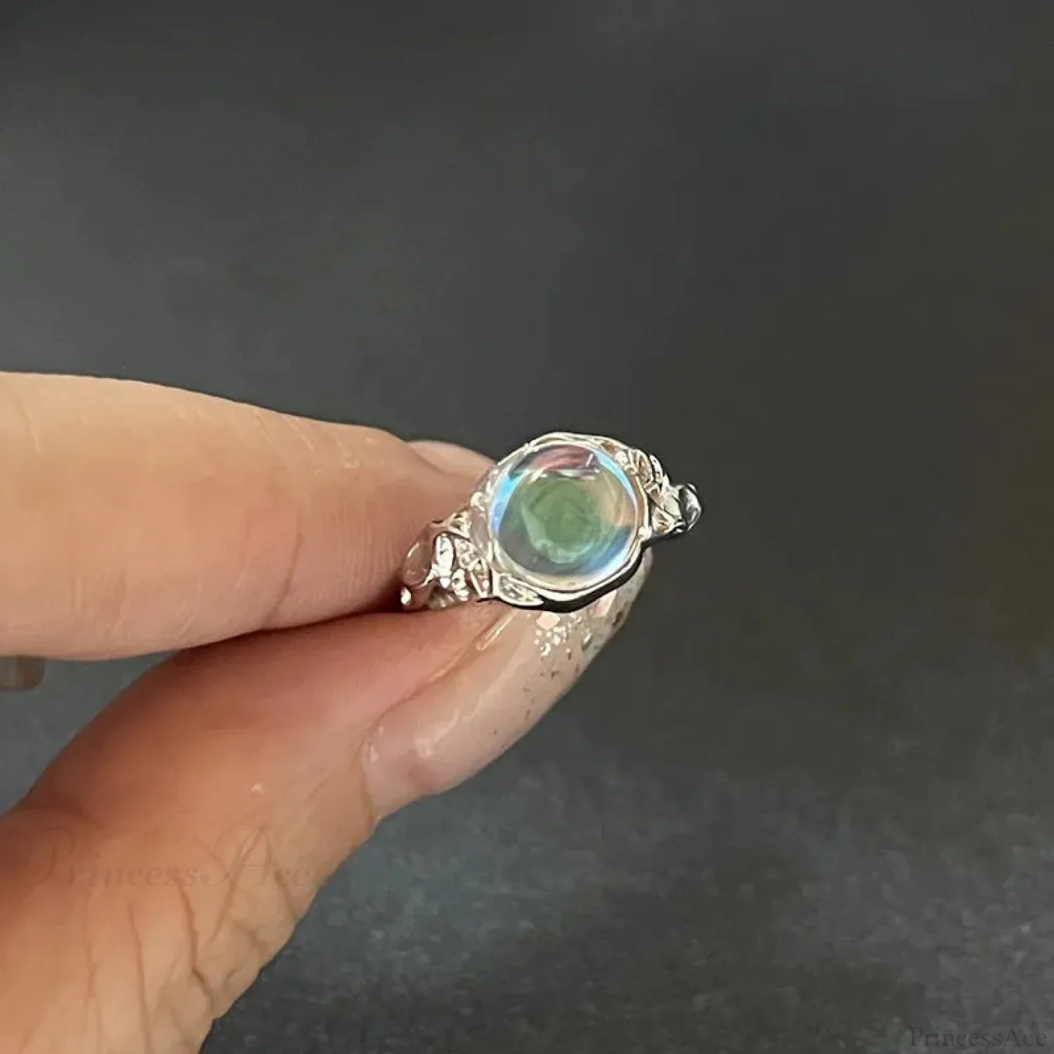 Kpop Dark Geometric Gothic Star Ring - Image 4