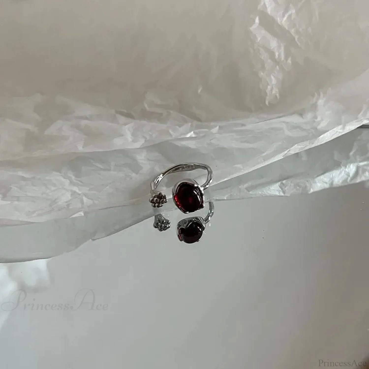 Kpop Y2K Crystal Star Gothic Ring - Image 2