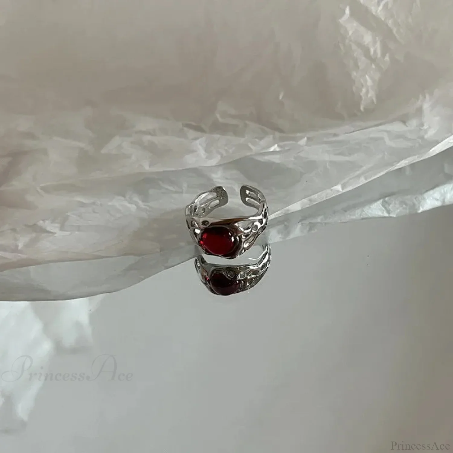 Kpop Y2K Crystal Star Gothic Ring - Image 3
