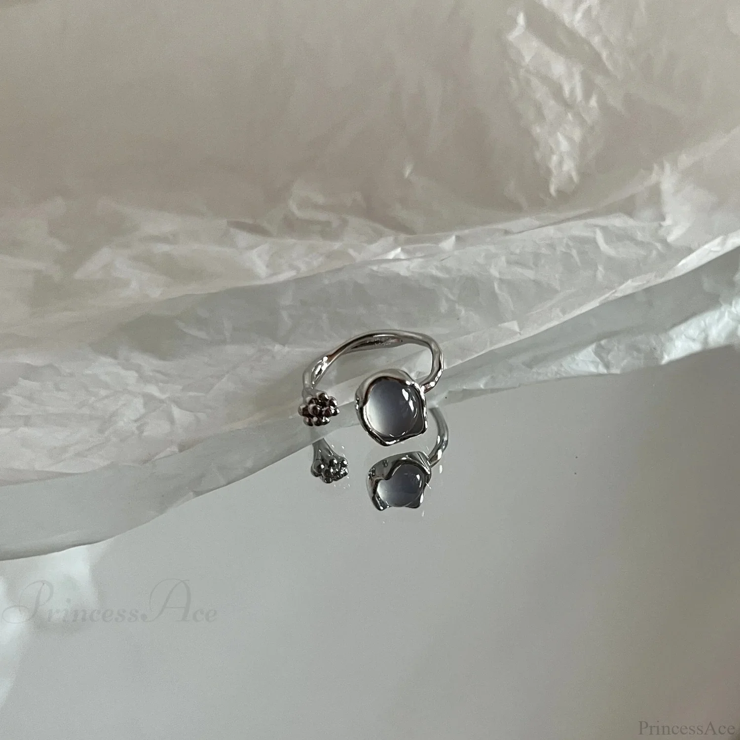 Kpop Y2K Crystal Star Gothic Ring - Image 4