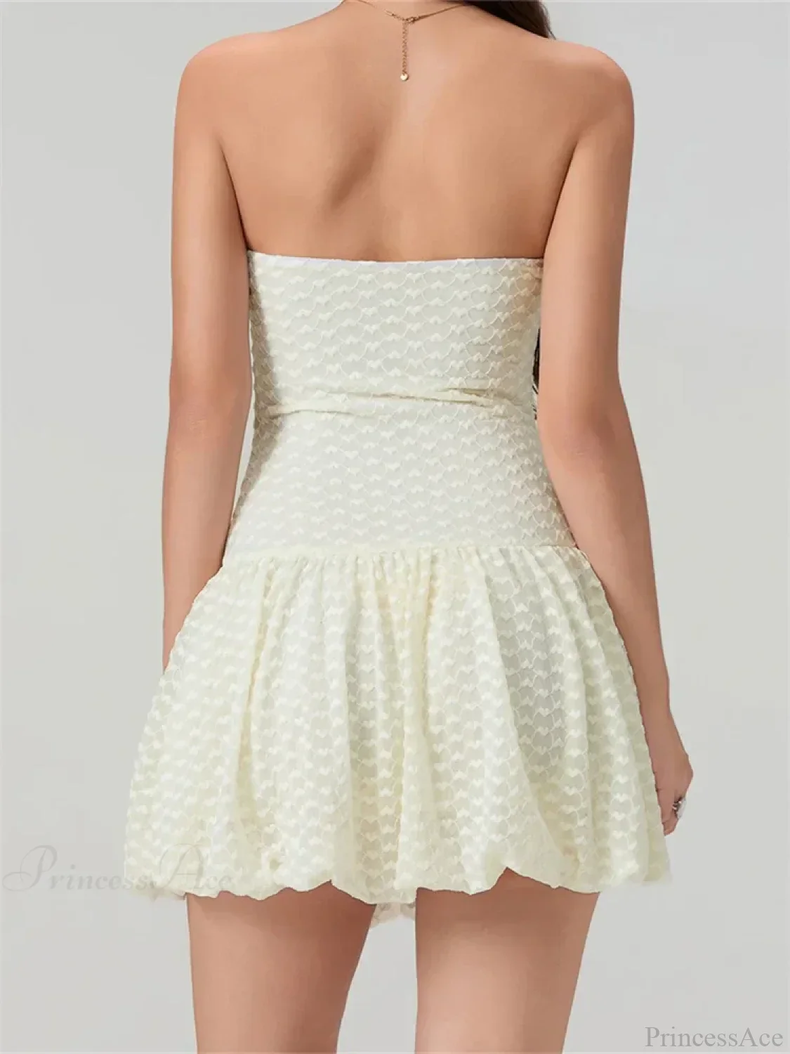 Lace Bow Off-Shoulder Mini Dress - Image 6