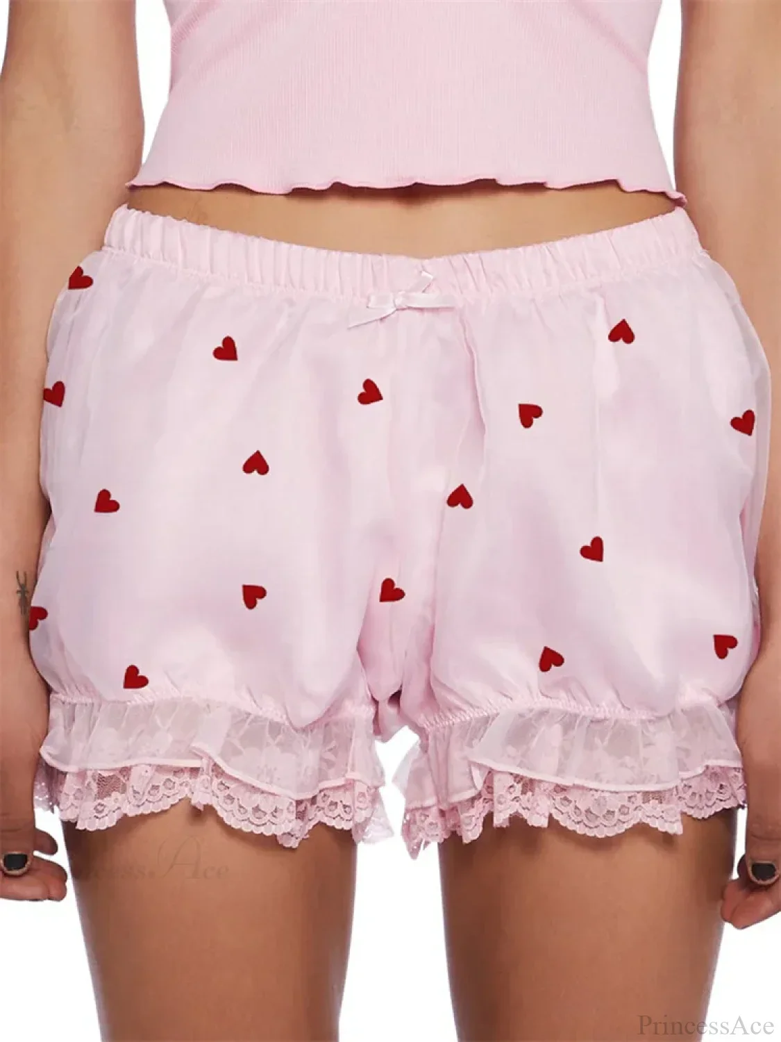 Lace Heart Bow Bloomer Short - Image 2