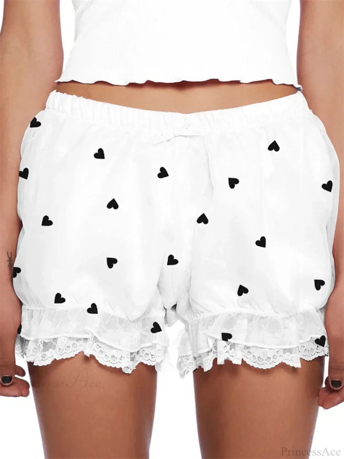 Lace Heart Bow Bloomer Short - Image 4