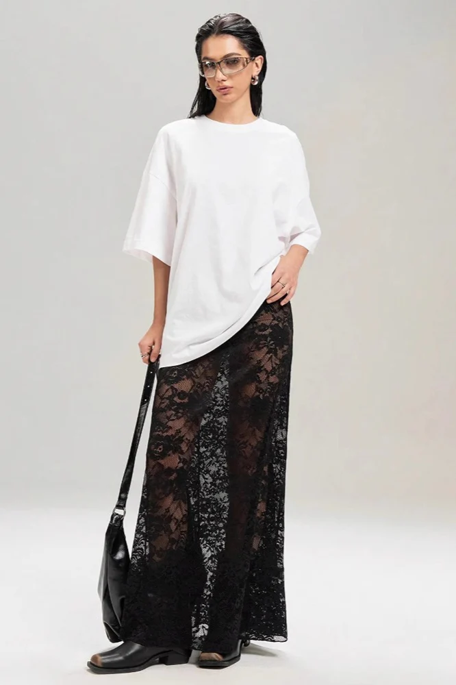 Lace High-Waist Skirt - Image 2