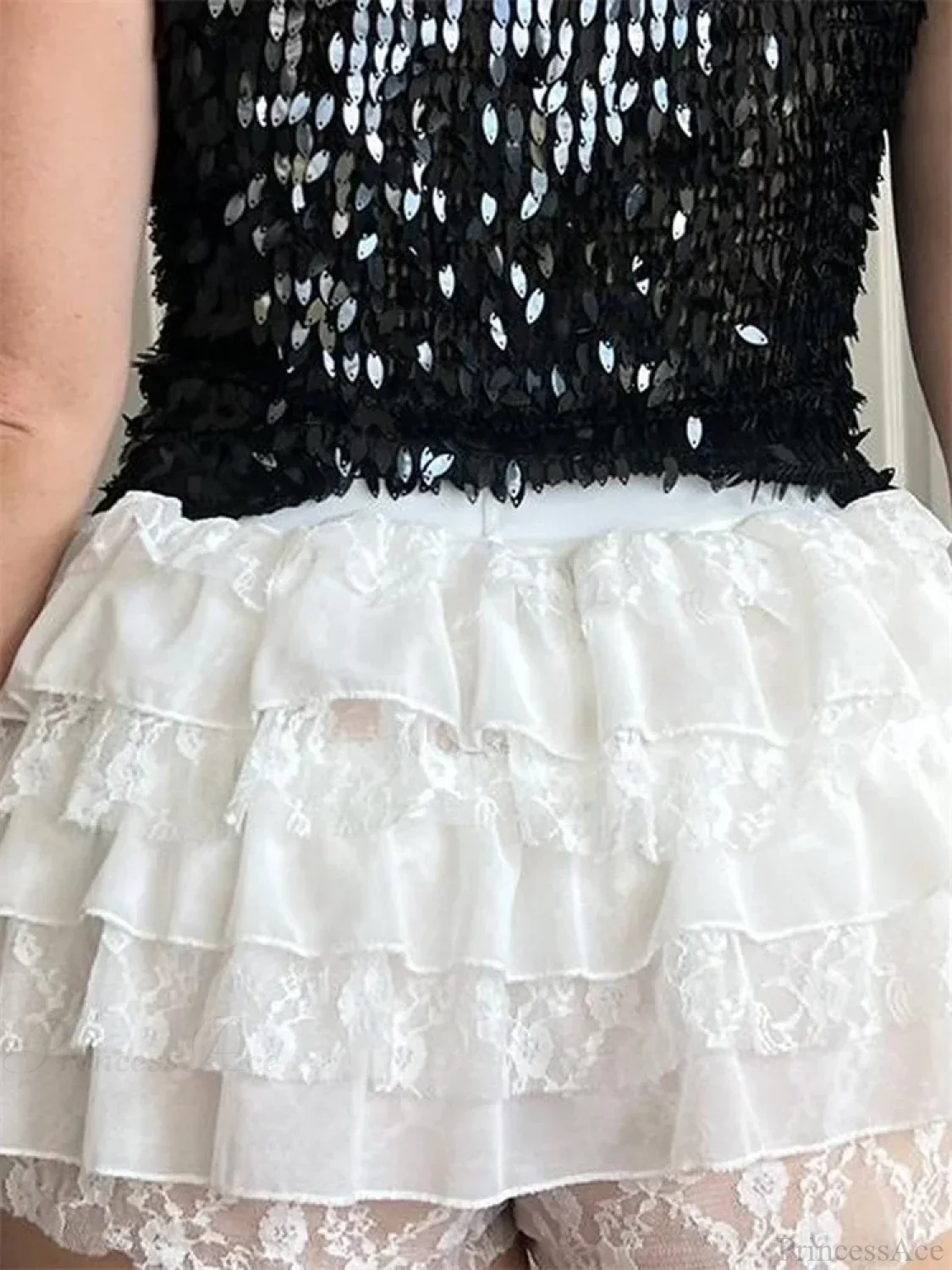 Lace Layered Bow Bloomer Short - Image 2