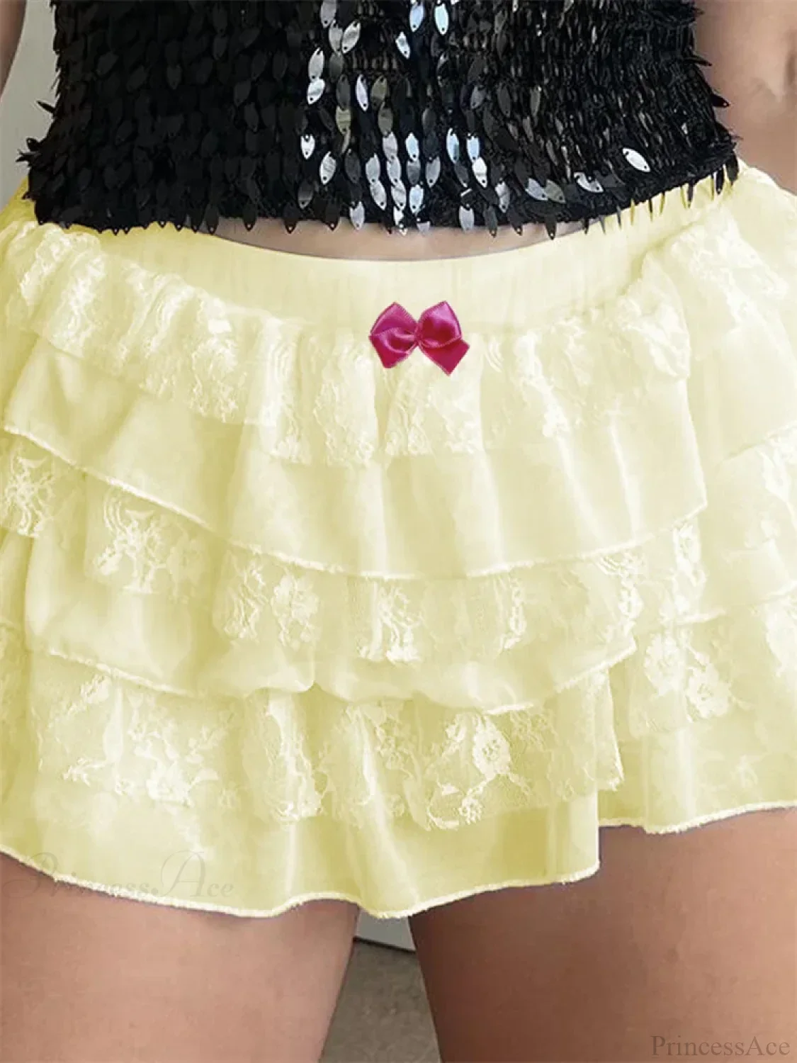 Lace Layered Bow Bloomer Short - Image 4