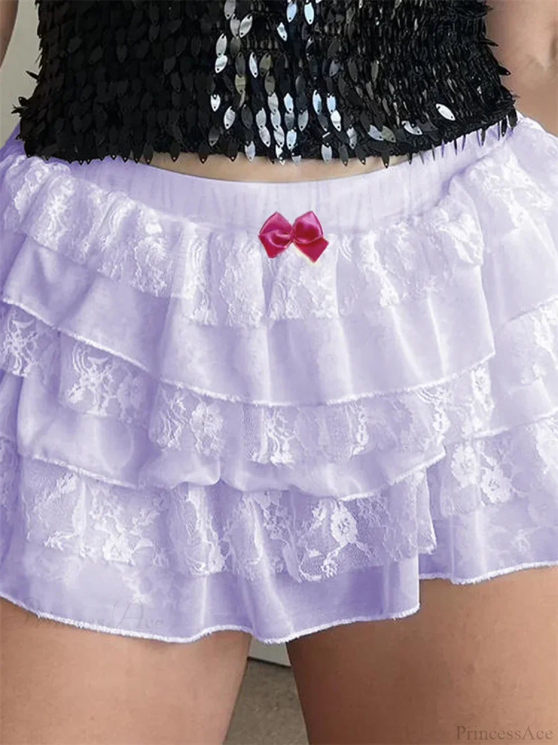 Lace Layered Bow Bloomer Short - Image 5