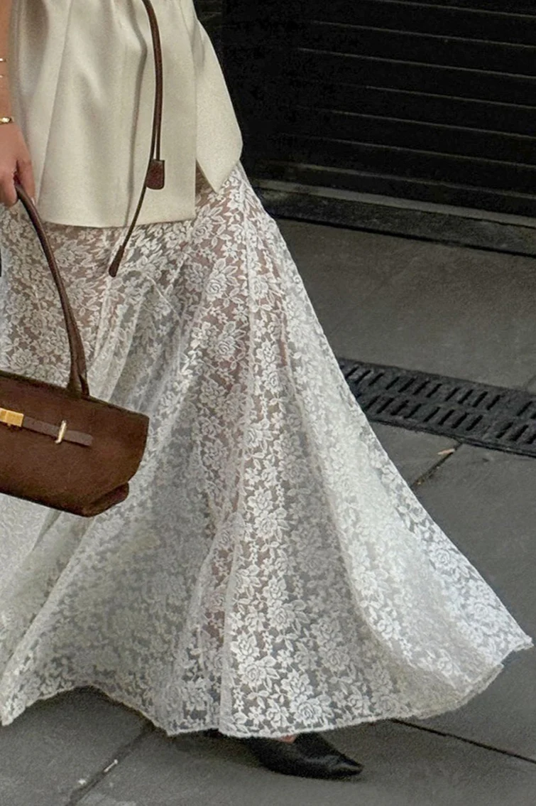 Lace Mermaid Long Elegant Skirt - Image 3