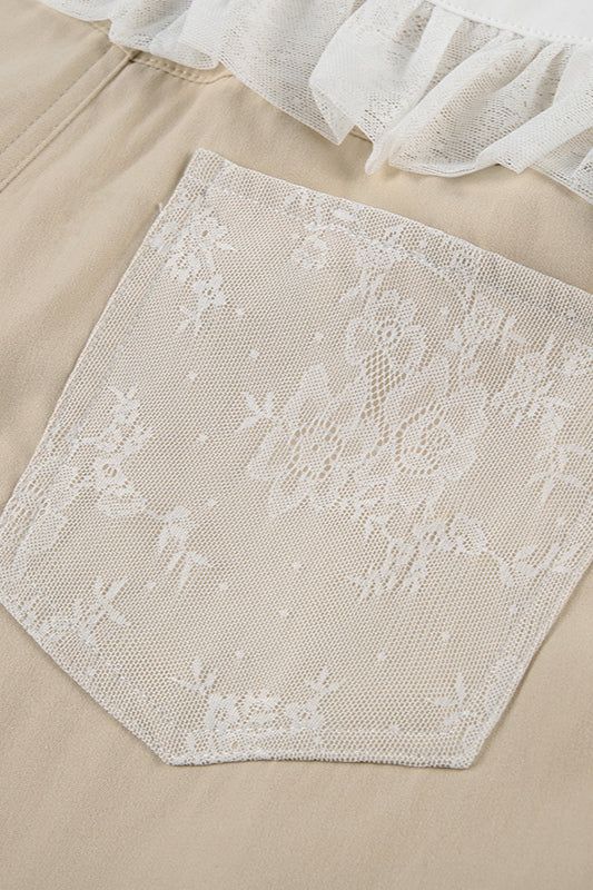 Lace-Panel Loose-Fit Cargo Pant - Image 6