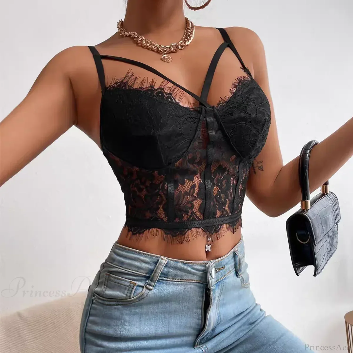 Lace Perspective Spice Girls Halter Corset Top - Image 4