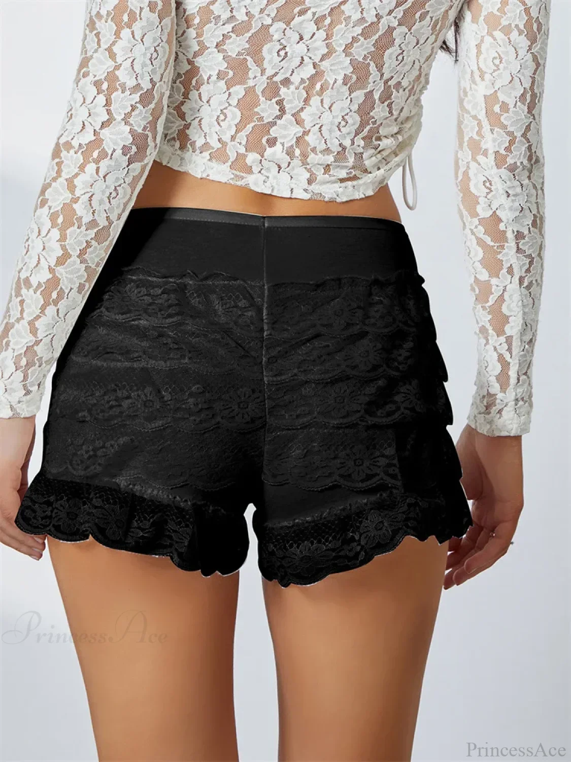 Lace Ruffled Privacy Protect Short - Image 3
