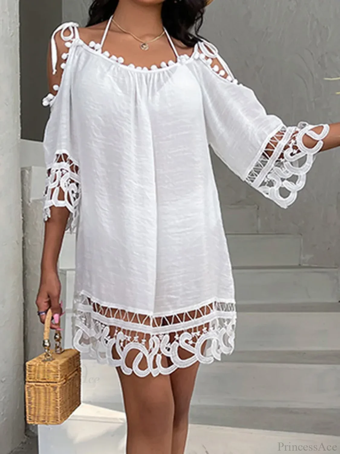 Lace See Through Bikini Cover Up - Image 2