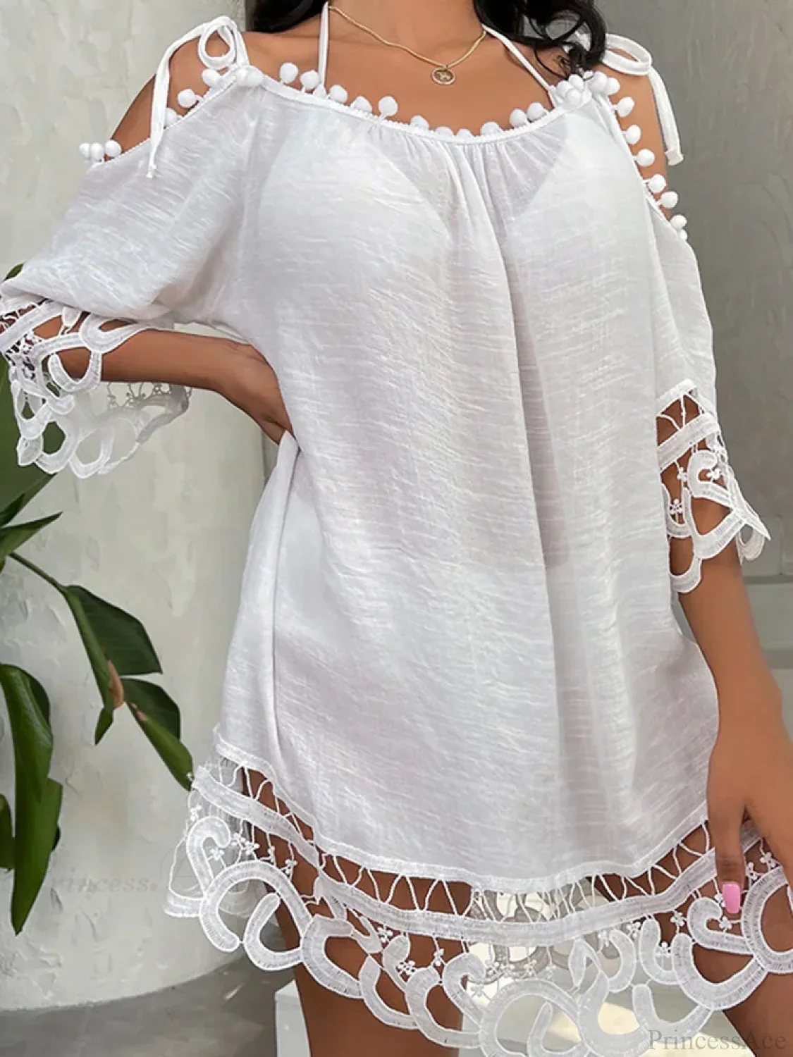 Lace See Through Bikini Cover Up - Image 5