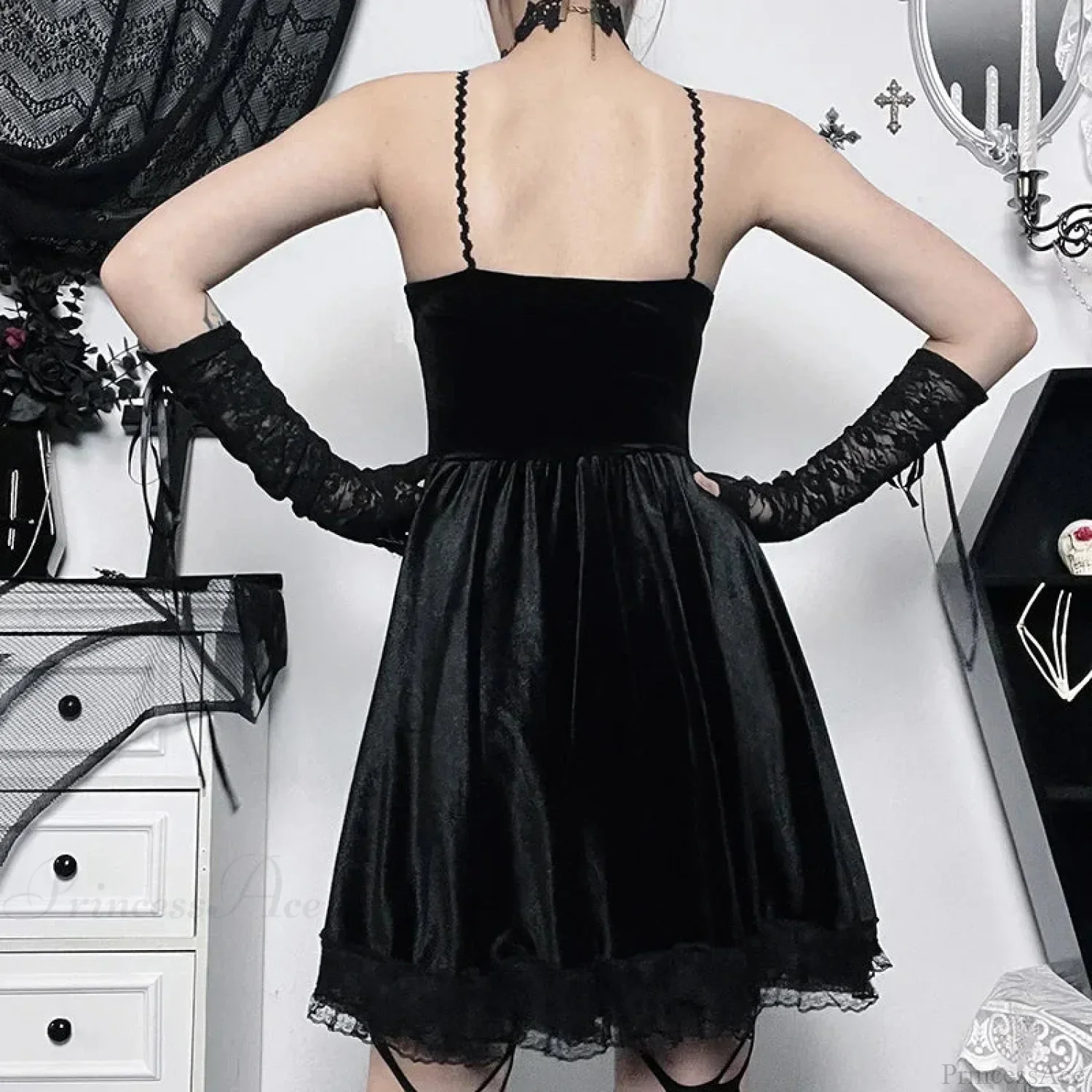 Lace Tall Waist Mini Garment - Image 2