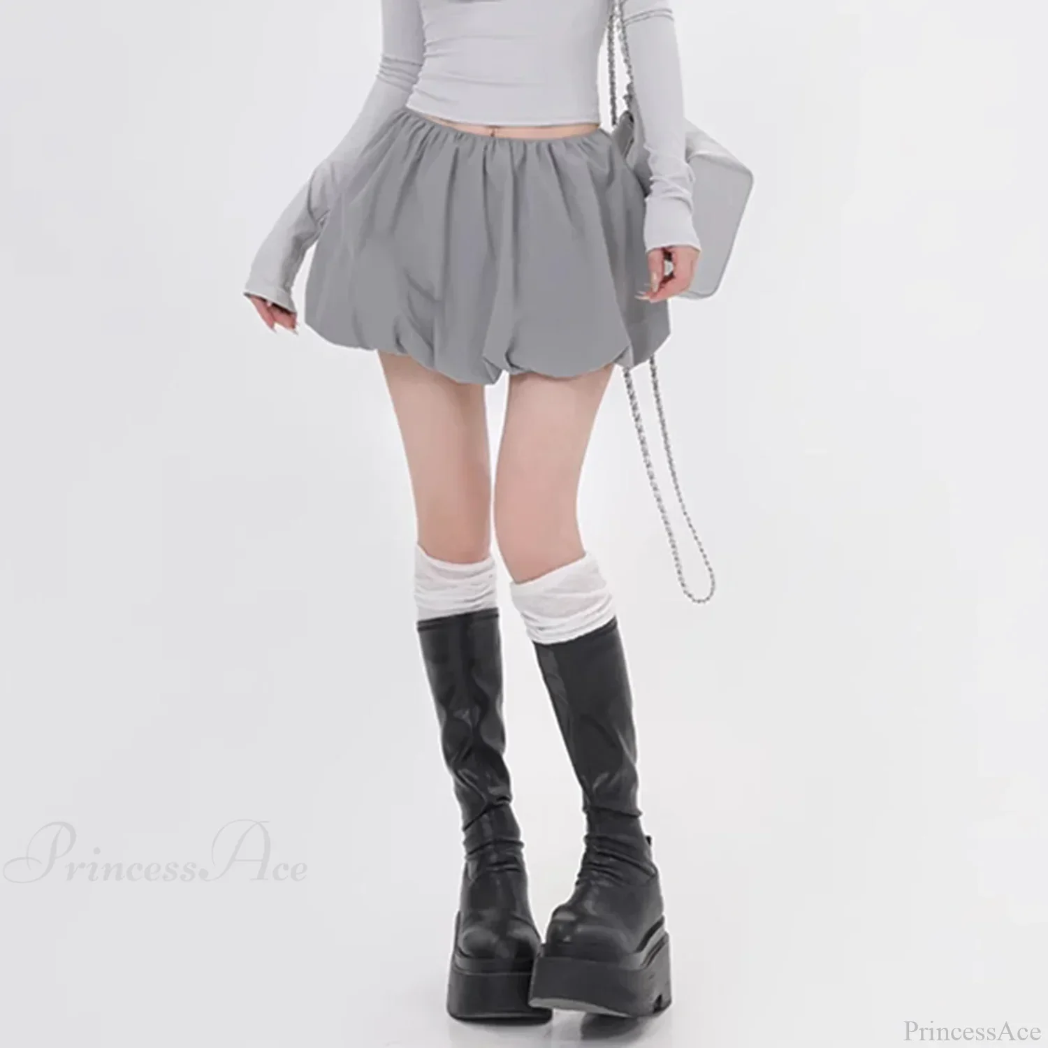 Lantern Puffball Elastic Skirt - Image 4