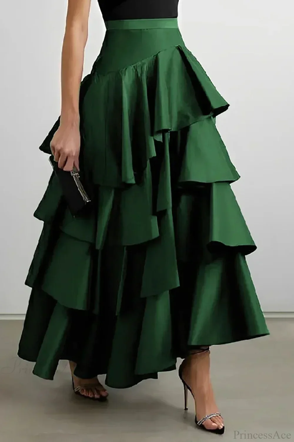 Layered Ruffle Maxi Cake Skirt - Image 6