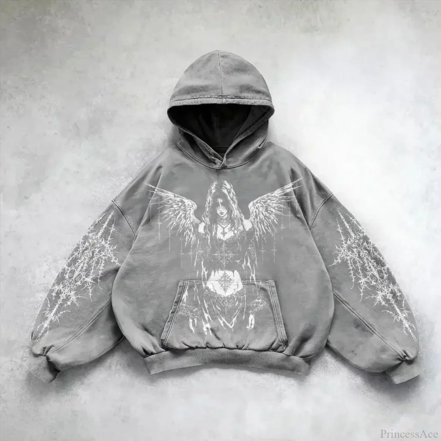 Leaf Camouflage Loose Sweatshirt Hoodie - Image 4