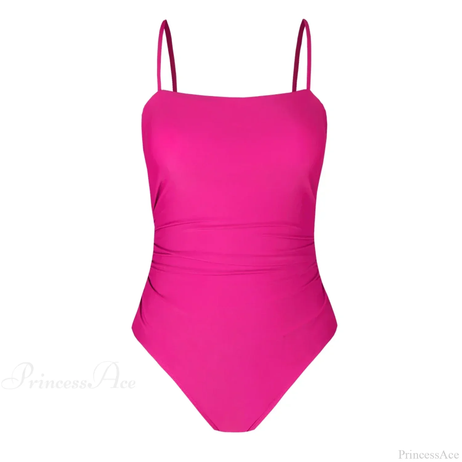 Leaf Print Shirred Square Neck One Piece Set - Image 4