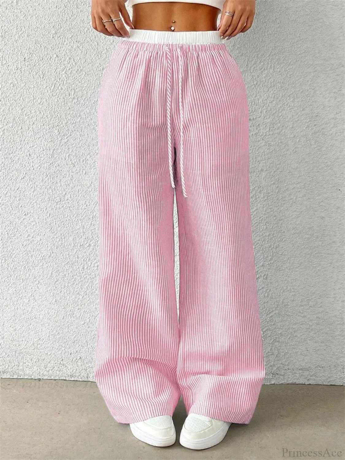 Leopard Drawstring Elastic Waist Loose Winter Pant - Image 6