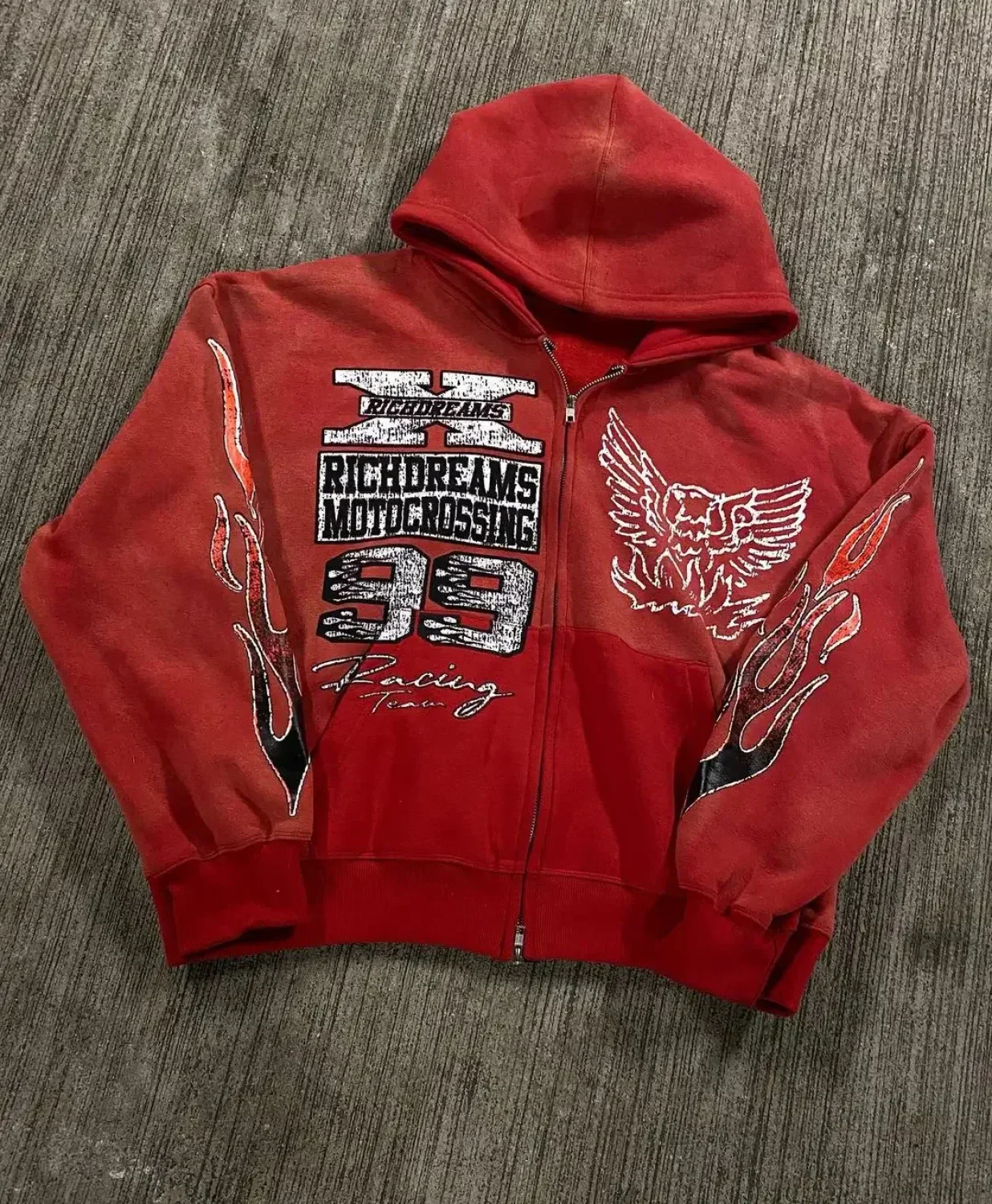 Letter Printed Hip-Hop Hoodie - Image 2