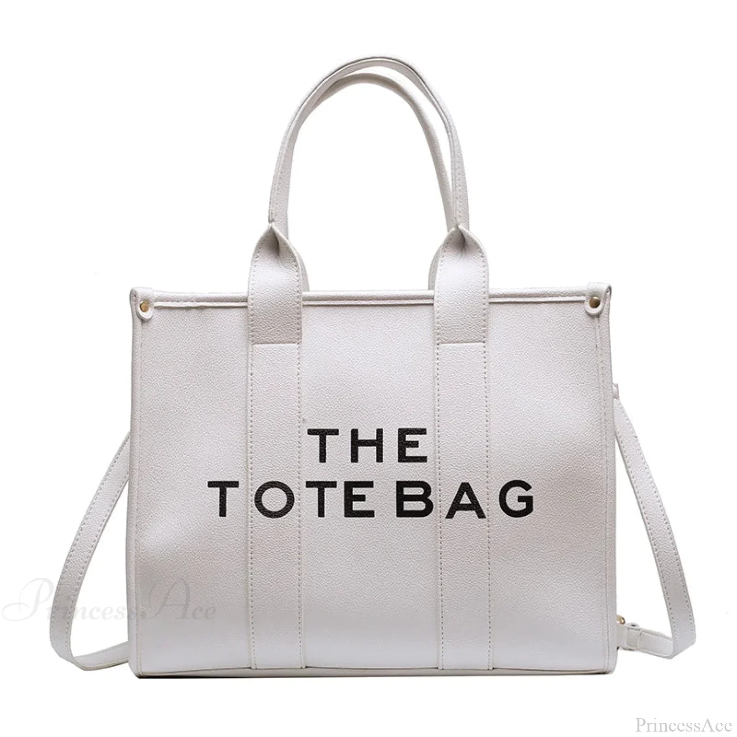 Letter Soft PU Leather Tote Shoulder Handbag - Image 15