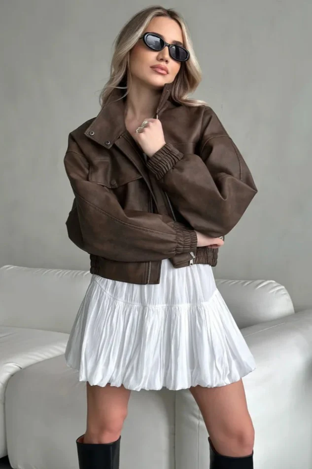 Lightweight PU Open Coat - Image 4