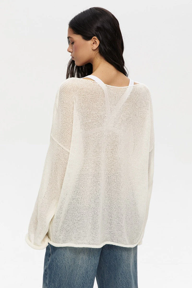 Lightweight See Through Knit Blouse - Image 9