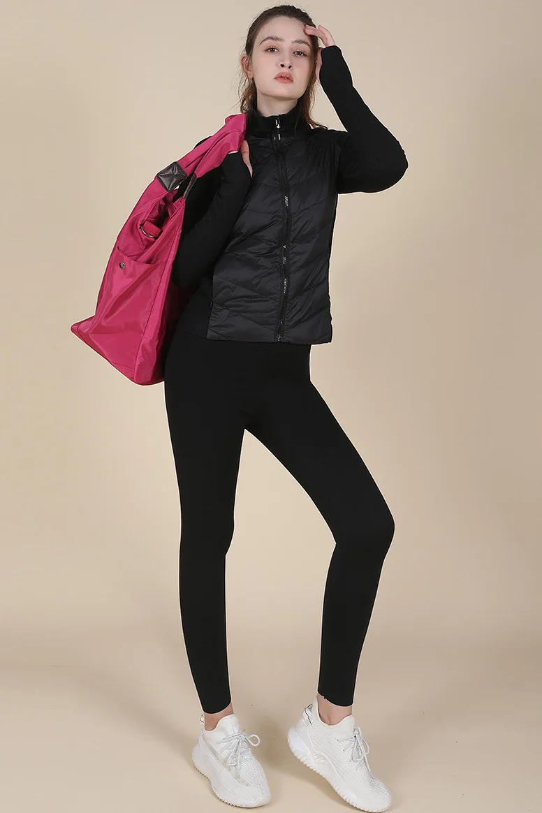 Lightweight Slim Stand Collar Down Puffer Windproof Sports Jacket - Image 5