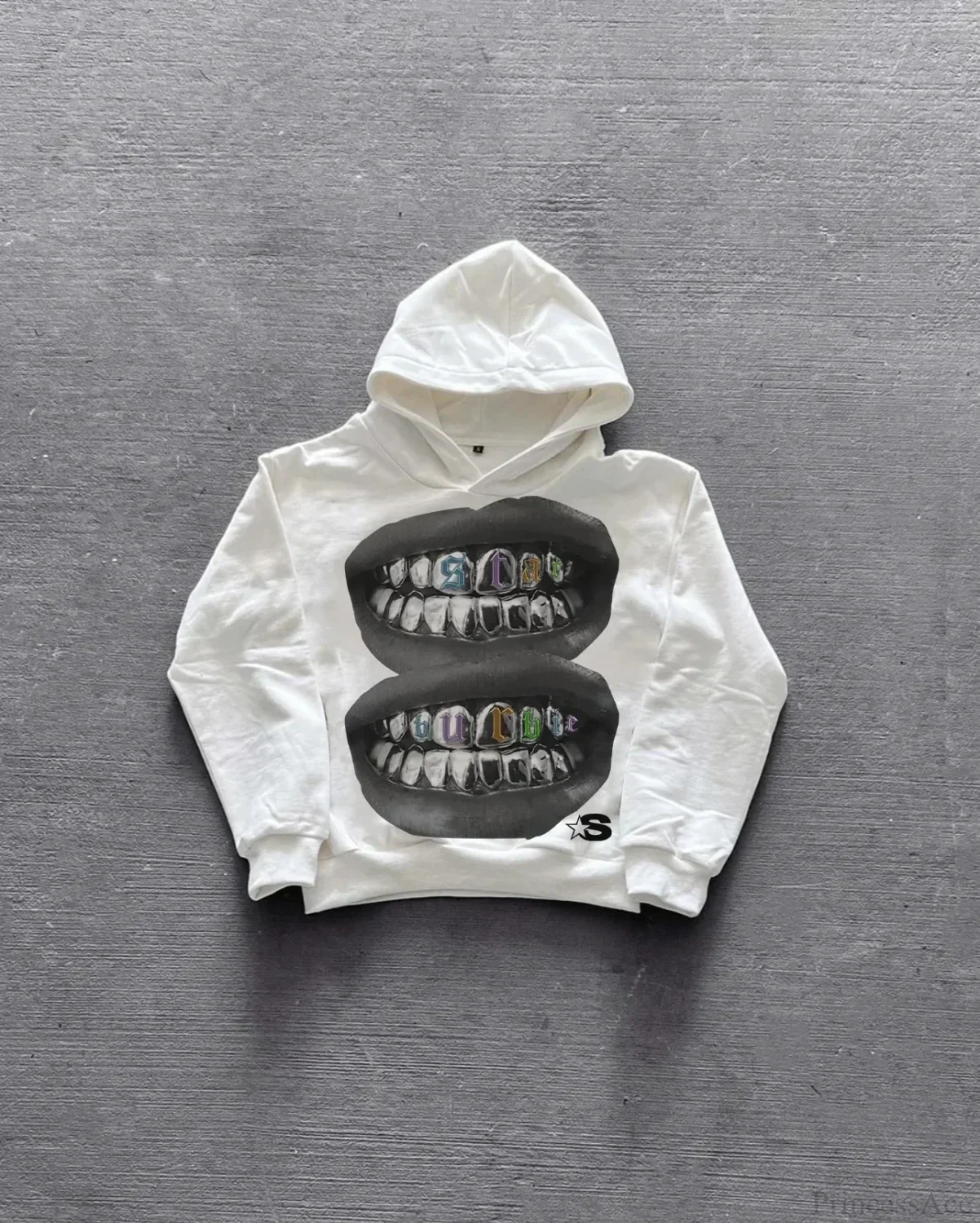 Lip Graphic Oversized Hoodie - Image 2