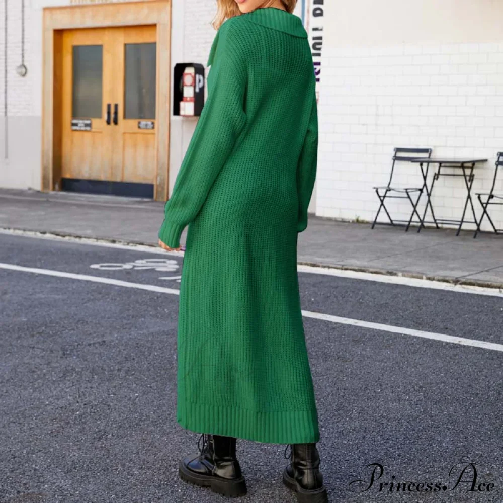 Long Colour Solid Cardigan - Image 15