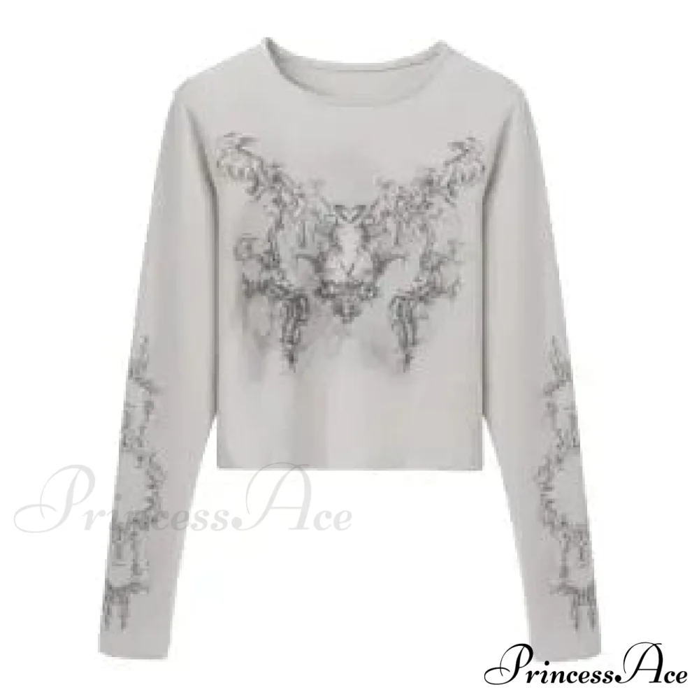 Long Y2k Fashion Casual O-neck Arm De Vintage Blusas T-shirts Mujer Design Women Tunic Moda Tops - Image 4