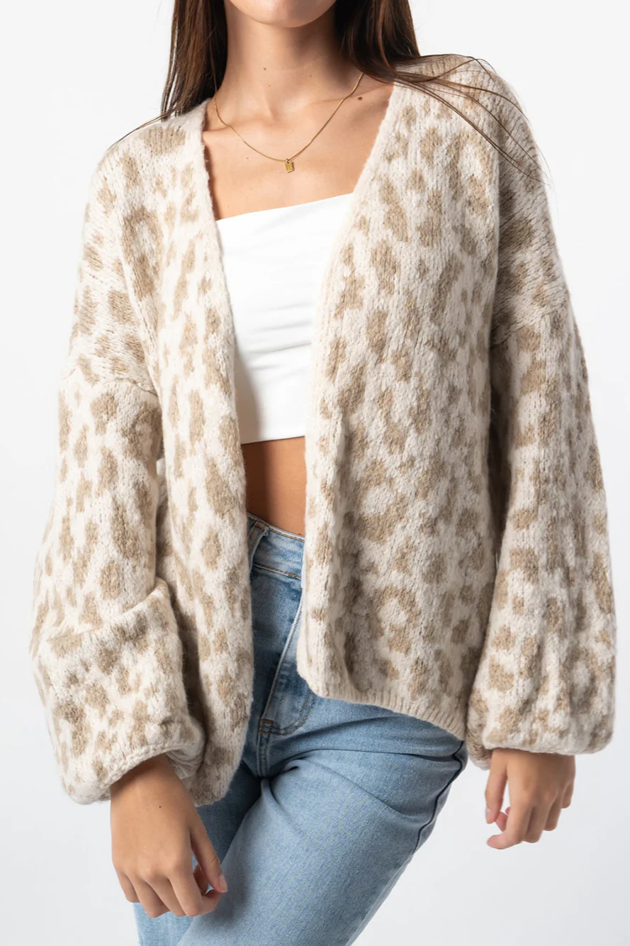 Loose Fit Colorblock Cardigan