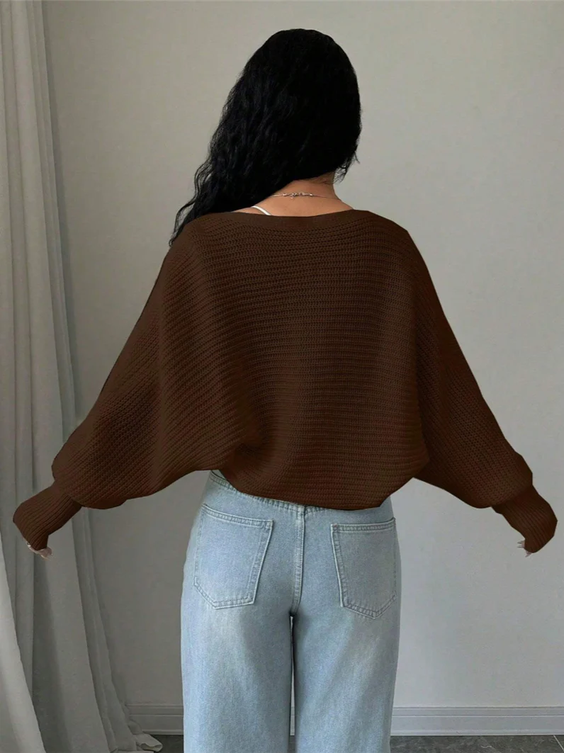 Loose Fit Knit Shrug Cardigan - Image 11